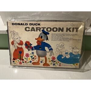 Vintage Donald Duck Cartoon Kit Colorforms Set 1960 Disney SEALED